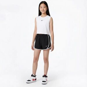 Nike Girl’s Black and White Athletic Shorts